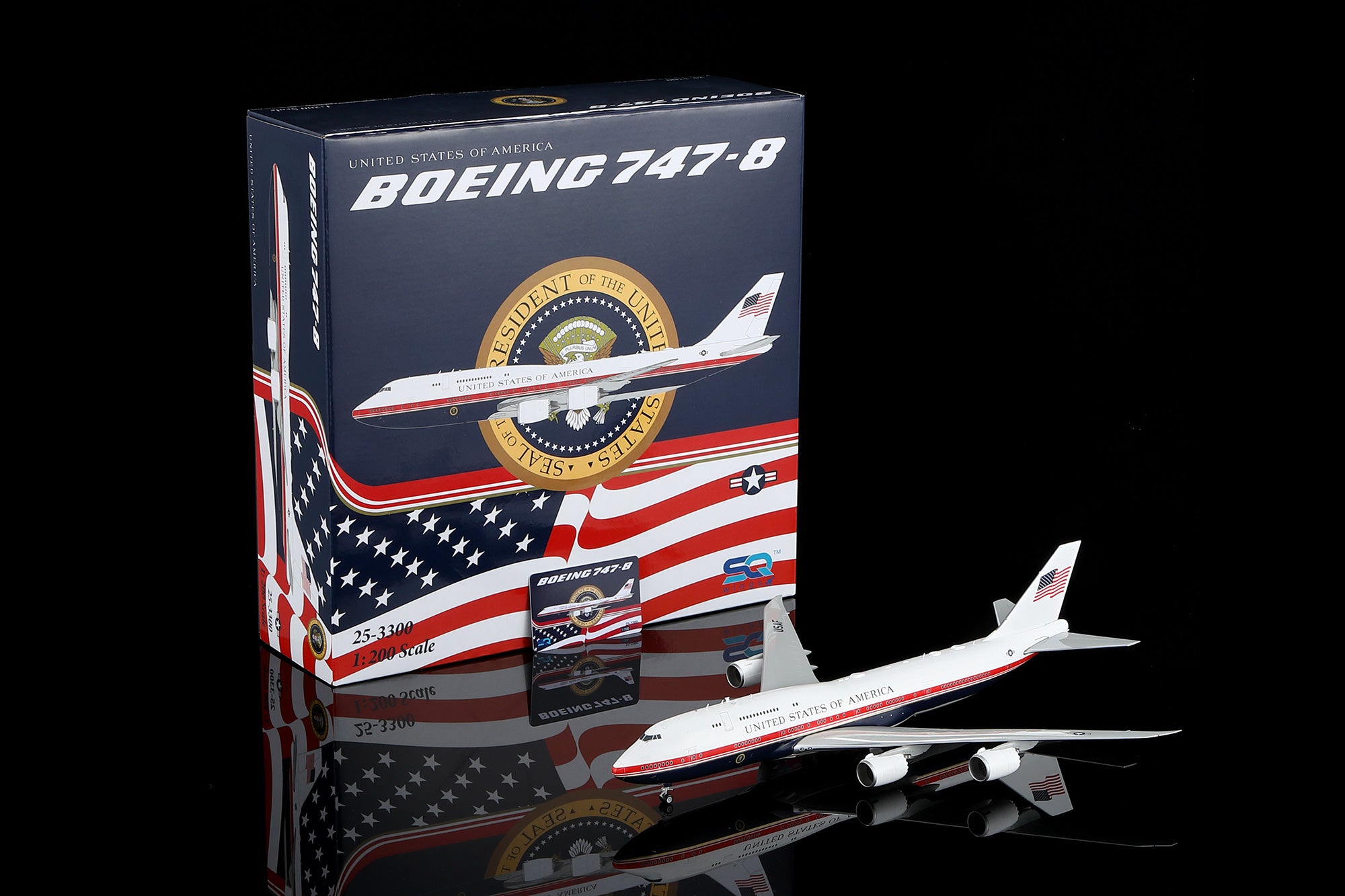 1/200 US Air Force One B747-8 31000 L2418FD Flaps Down - cover